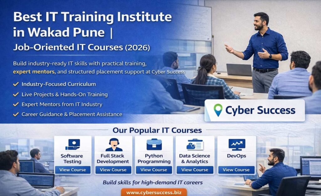 Best IT training institute in Wakad Pune offering job-oriented IT courses with practical training and placement support