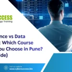 Data Science vs Data Analytics course comparison in Pune 2026 showing career options, skills, salary potential, and training opportunities at Cyber Success