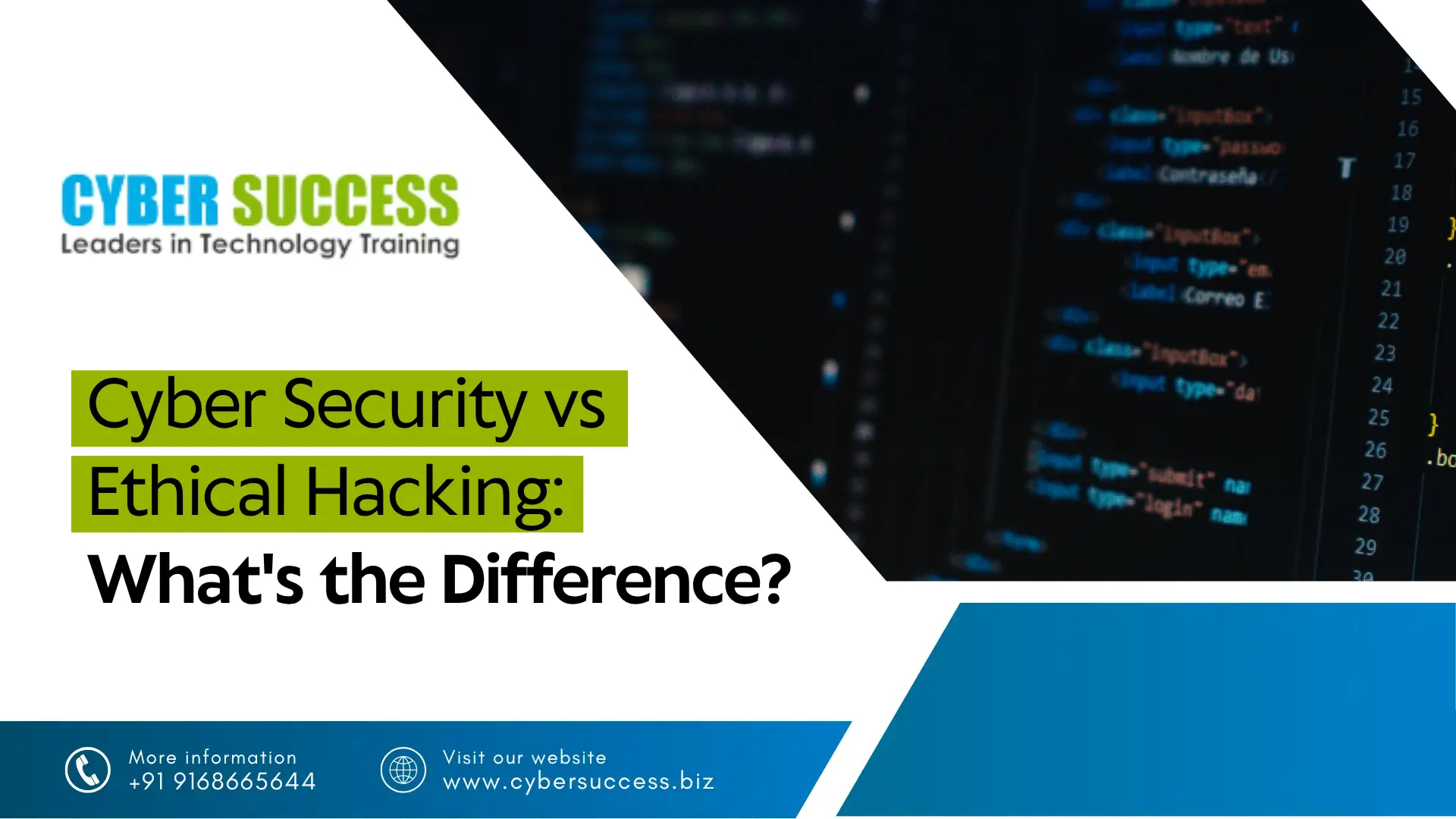 Cyber Security vs Ethical Hacking