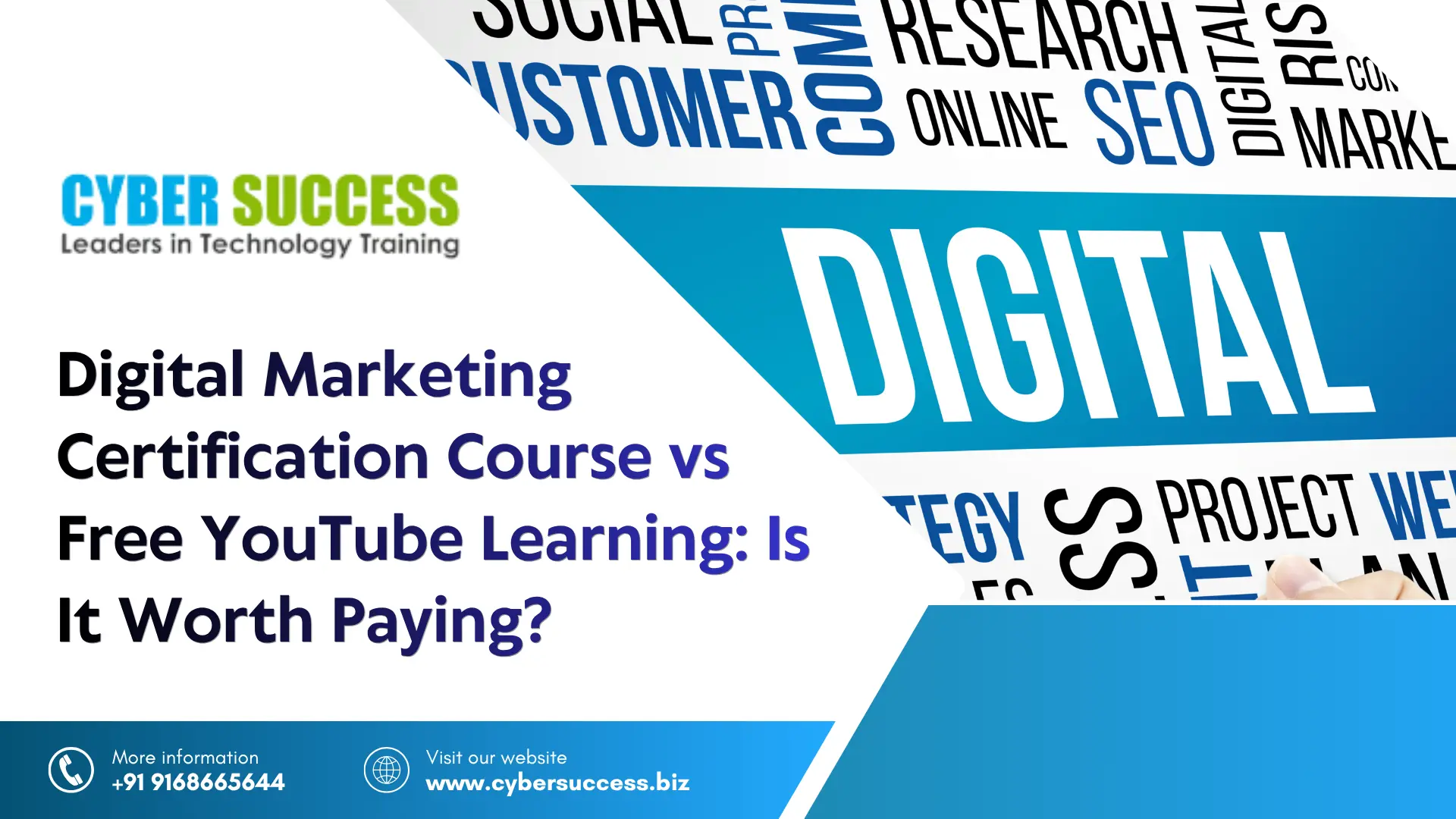 Digital Marketing Certification Course vs Free YouTube Learning