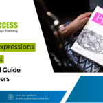 Cyber Success graphic about Regular Expressions in Python, featuring a Python programming book and a practical guide for beginners.