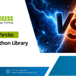 Cyber Success graphic featuring “NumPy vs Pandas: Which Python Library Is Better?” with a visual comparison of NumPy and Pandas.